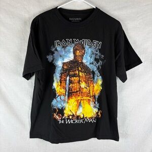 Iron Maiden The Wicker Man Graphic T-Shirt Size L